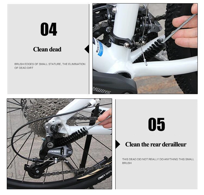 WEST BIKING набор инструментов для чистки велосипеда щетка шин горного угловые