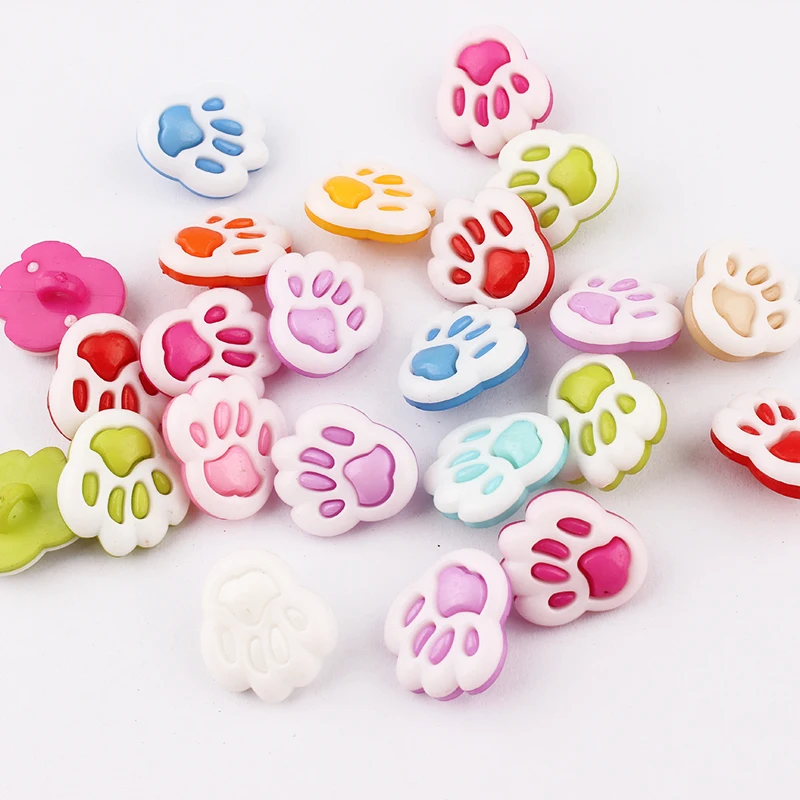 100 шт. детские пластиковые пуговицы для ног|Пуговицы| |