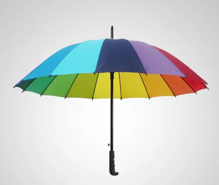 Радужный зонт для гольфа и рыбалки зонтик унисекс свадебной вечеринки сувениры