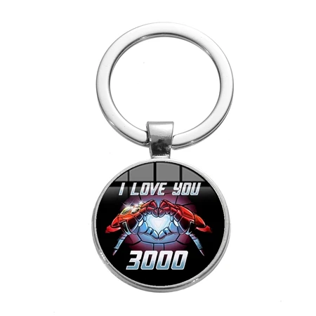 SONGDA I Love You 3000 раз Железный человек Тони Старк сердце брелок Marvel Мстители 4 конец игры квантовое царство коллекция брелок - Цвет: Style 2