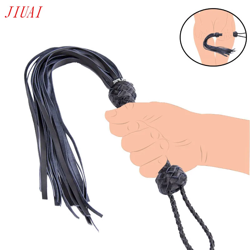 БДСМ бондаж хлыст из натуральной кожи шлепки ручка Фетиш Flogger королева взрослые