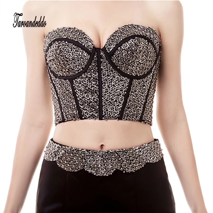 Бисером Выпускные платья черные атласные вечерние Двойка рукавов Длинные