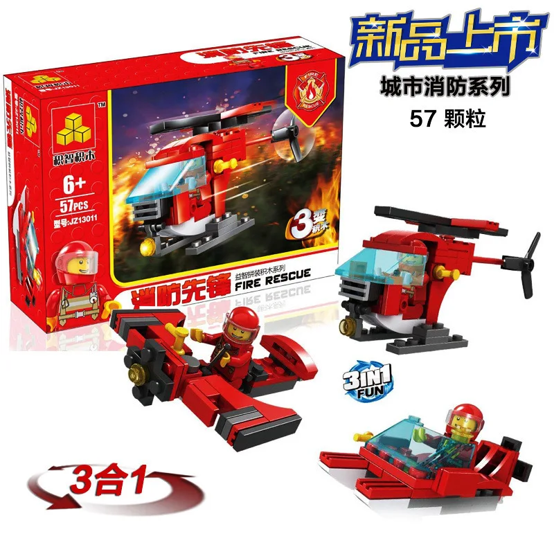 JZ модели строительные игрушки совместимы с JZ13011 57 шт блоки роботов Игрушки Хобби