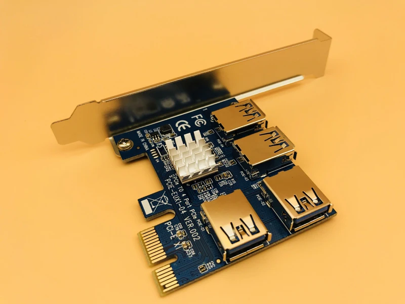 Лидер продаж PCI Express E 1x до 16x1 4 PCIE Райзер карта USB 3 0 слот множитель концентратор