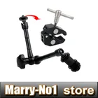 2-в-1 11 дюймовый шарнирный магический рычаг + Большой Супер Зажим для камеры 5D4 5D3 видеокамера ЖК-монитор светильник DSLR Rig кино комплект