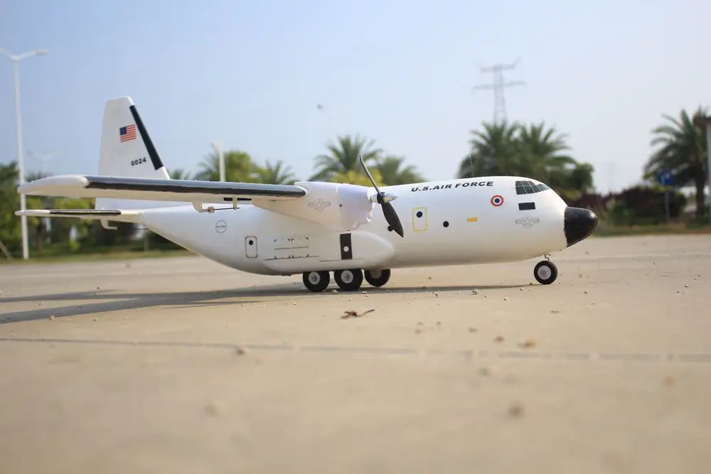 C-160 карготранс Твин Геркулес 1120 мм размах крыльев EPOS Warbird транспорт RC самолет PNP
