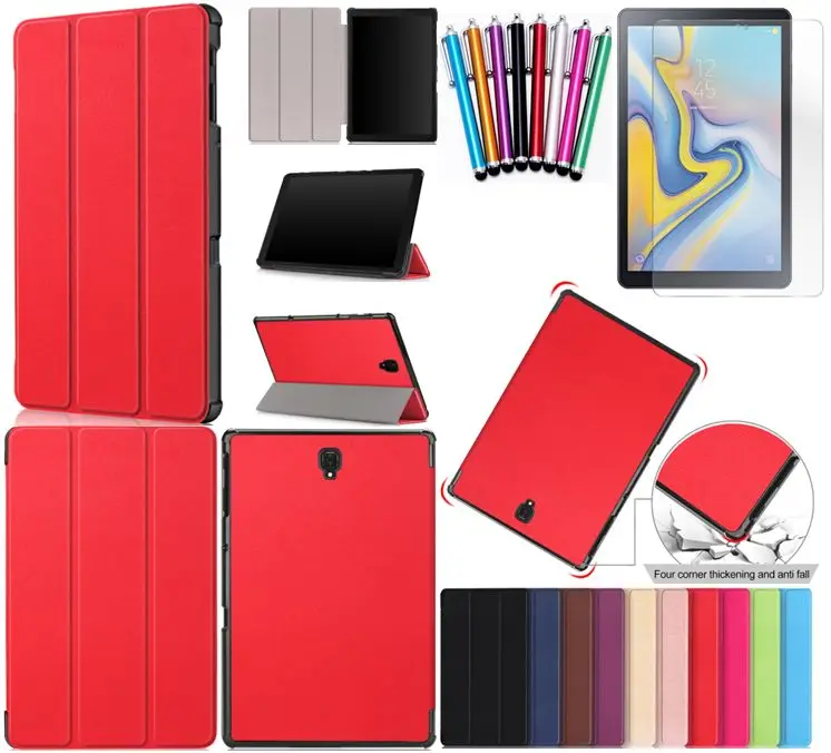 Брендовый Тонкий Магнитный чехол gligle для Samsung Galaxy Tab A 10 5 T590 T595 T597 + стилус пленка