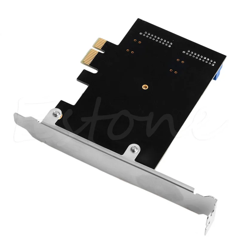 Низкопрофильный кронштейн 5 Гбит/с 2 внутренних порта 19Pin USB 3 0 карта PCI e к 20Pin