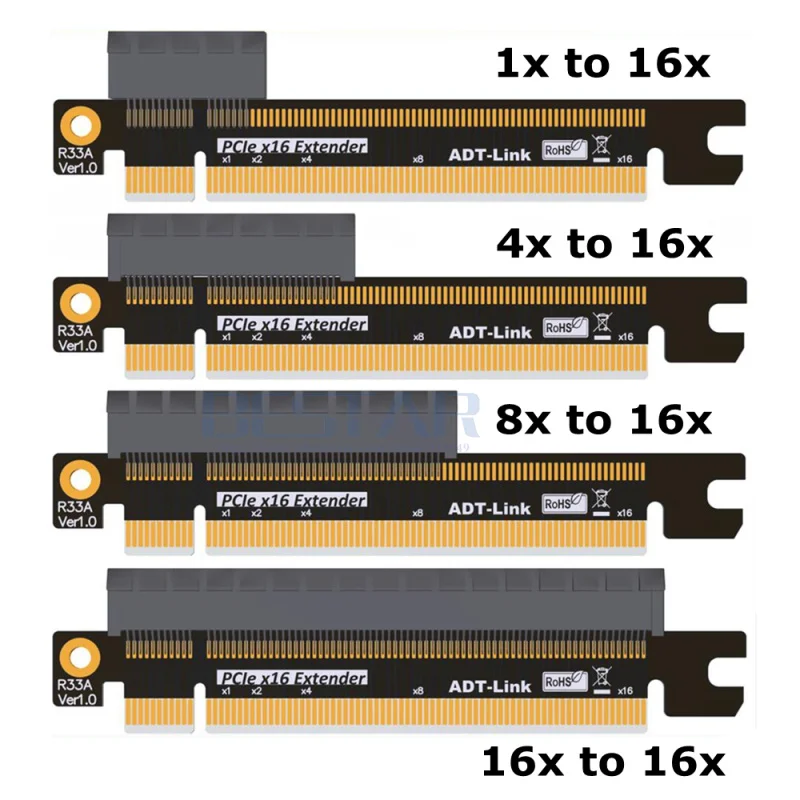 Адаптер адаптер PCI E 3 0x1x4x8x16 переходная карта Папа мама без расширенного кабеля