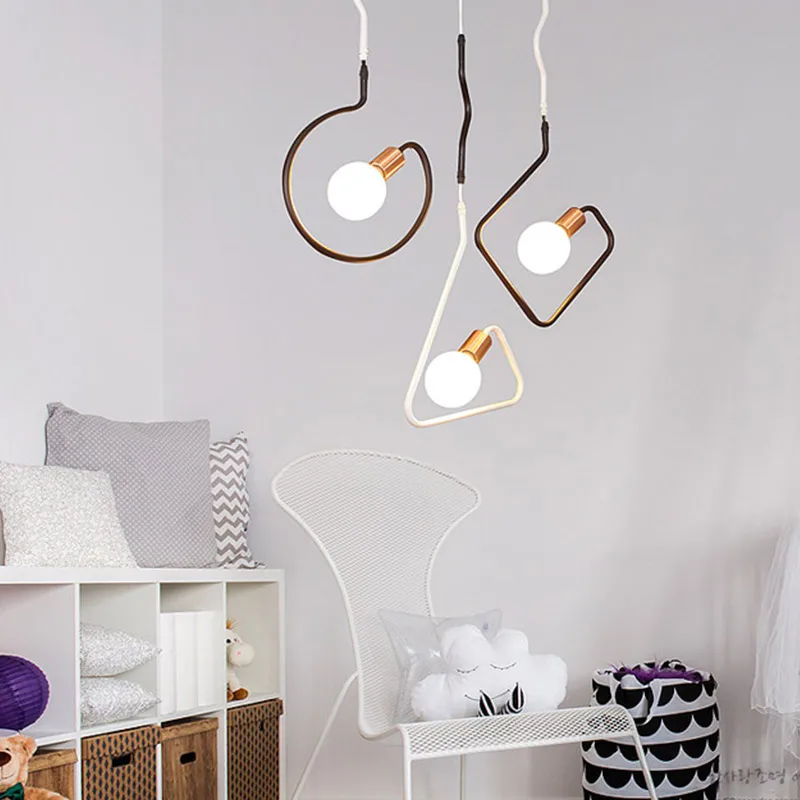 Скандинавский ресторан кафе потолочный светильник геометрический постмодерн с