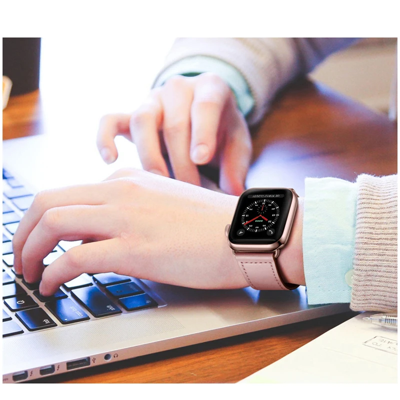 Ремешок из натуральной кожи для Apple Watch 4, 40 мм, 44 мм, 38 мм, 42 мм, высокое качество, для мужчин и женщин, ремешок для часов, браслет для iWatch 1, 2, 3