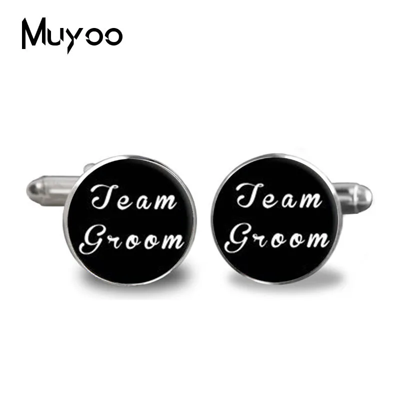 1Pair Wedding Cufflinks shirt round clip groom groomsmen gifts wedding - Groom -Wedding Cuff | Украшения и аксессуары