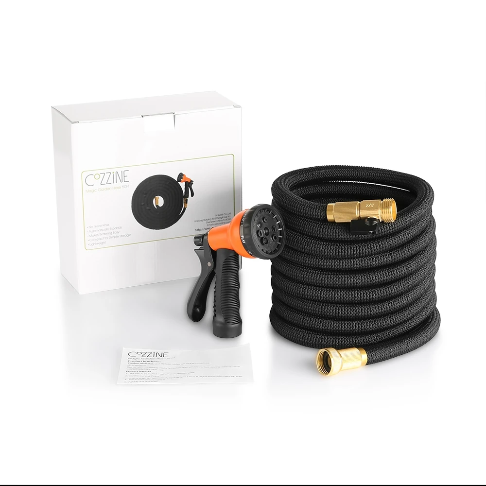 5 м Горячая продажа расширяемый волшебный гибкий садовый шланг набор с насадкой