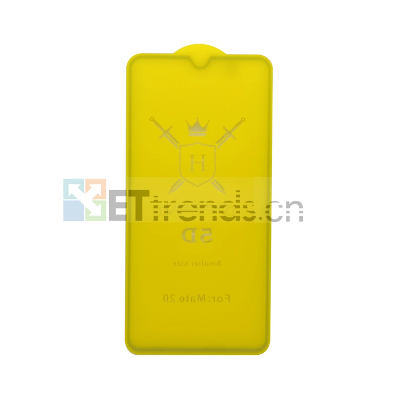 Закаленное полноэкранное 5d-стекло для HUAWEI Mate 20 50 шт./лот класс А + с бумажной