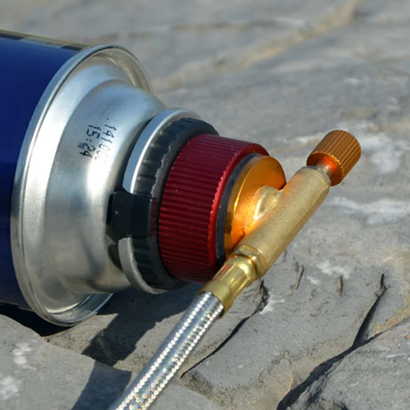 

Picnic Camping Auto-off Gas Stove Split Conversion Adapter Portable Aluminum Stove Furnace Converter Connector Outdoor Cooking