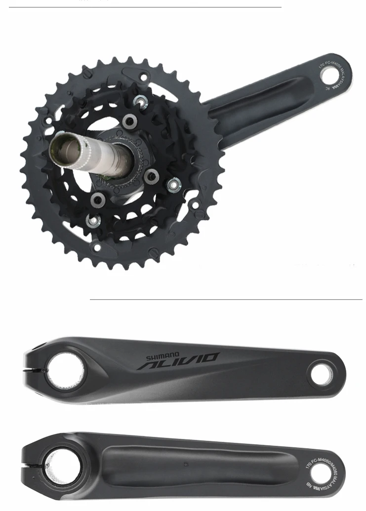 Набор Кривошип горного велосипеда SHIMANO ALIVIO набор для звездочка 22/30/40T кривошипов