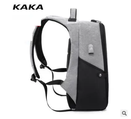 Рюкзак для ноутбука KAKA с USB зарядкой Мужской Дорожный рюкзак школьная сумка