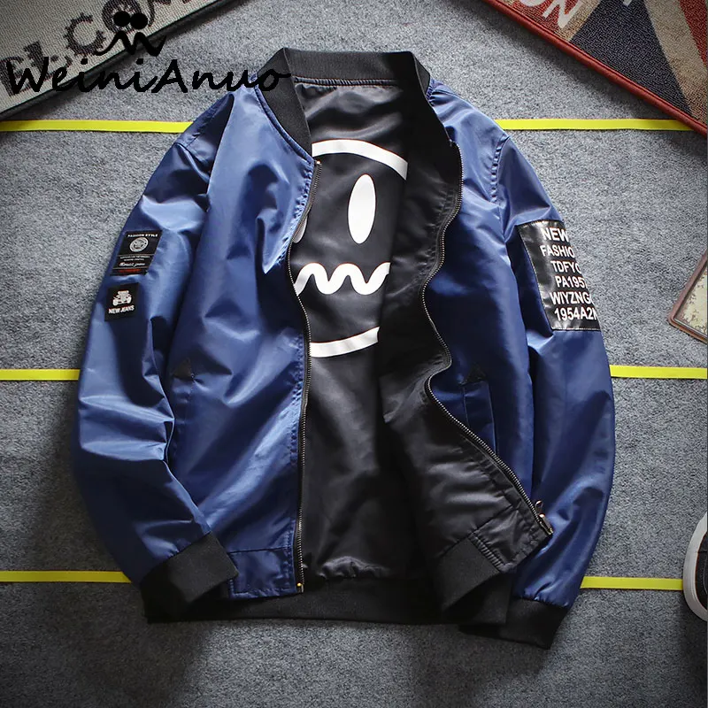 Weinianuo 2017 куртка-бомбер Куртки Для Мужчин Новая Мода Street Wear мужской пиджак хорошее