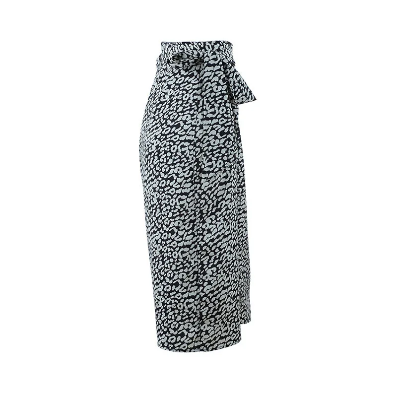 TWOTWINSTYLE нерегулярные юбки для женщин с бантом на шнуровке с высокой талией боковые юбки средней длины с разрезом женские сексуальные винтажные модные