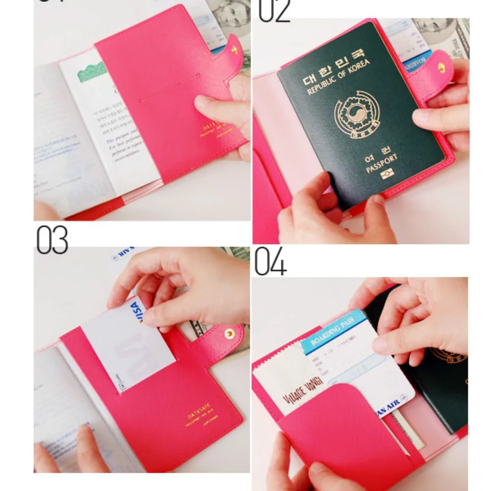 Звезда-Корейской Версии Паспорта Обложка для Проездной Билет Держатель Лицензии