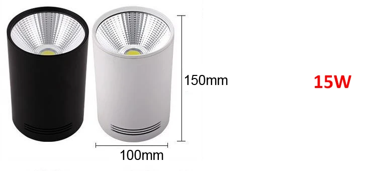 С поверхностным монтажом светодиодный локальный светильник 7W10W15W20W COB Потолочный Светильник направленного света для Кухня/дома/Внутреннее освещение служебных помещений AC110V 220 V