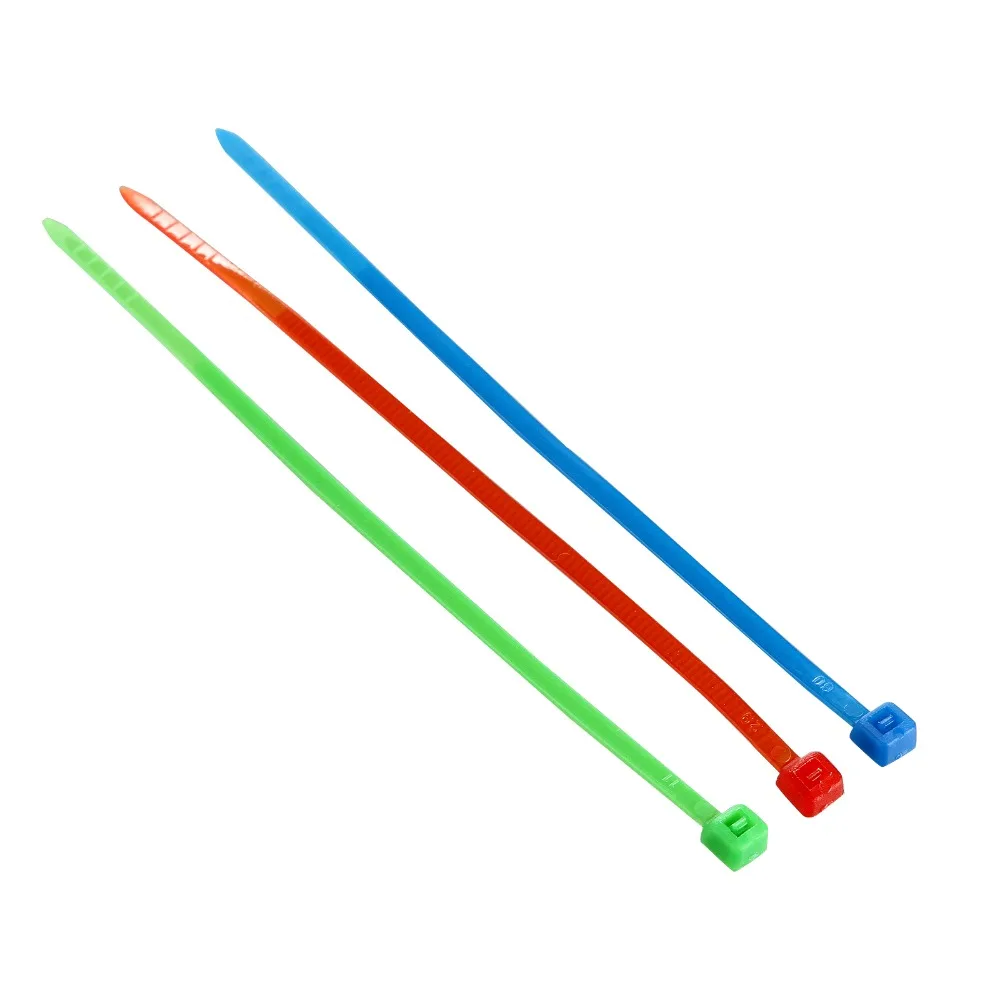 Кол во: 100 самоблокирующиеся кабельные стяжки нейлоновые пластиковые застежки