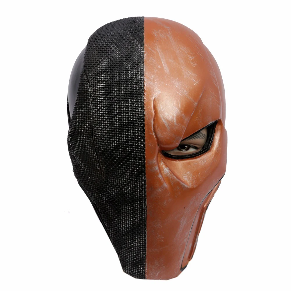 XCOSER Deathstroke маска для лица Бэтмен Аркхэм полуголова шлем реквизит косплея на