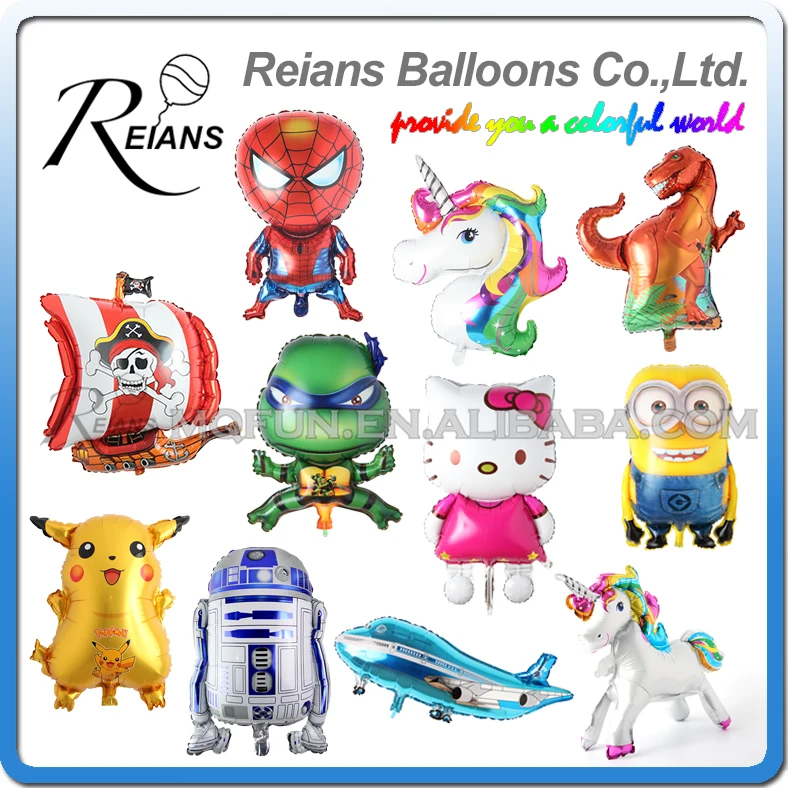 Гигантский Единорог супер герой динозавр фольги воздушный шар Мультяшные