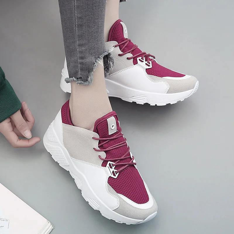 Легкая женская повседневная обувь 2018 летние новые кроссовки Женская дышащая