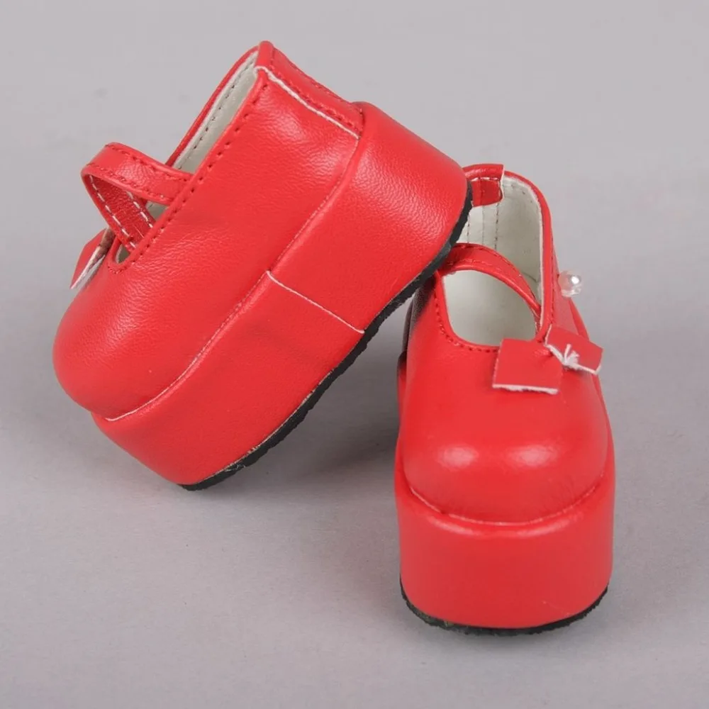 

[wamami] Red Bowknot Leather Shoes For 1/6 SD DOD AOD DZ BJD Dollfie