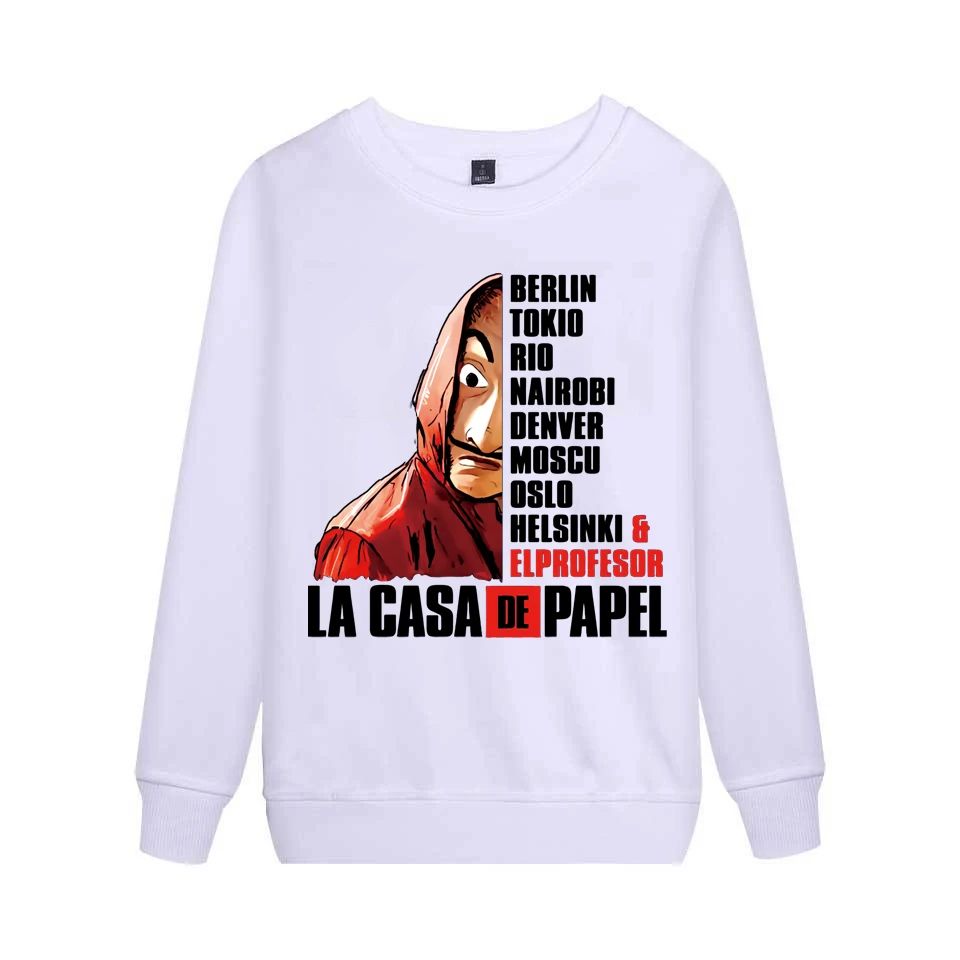 Толстовка La casa de papel толстовка с надписью бумажный дом Dali для мужчин и
