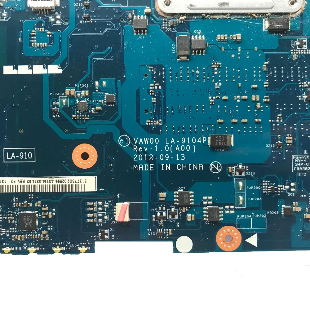 Восстановленная материнская плата для ноутбука DELL 3521 5521 с процессором 1007U HM76 DDR3