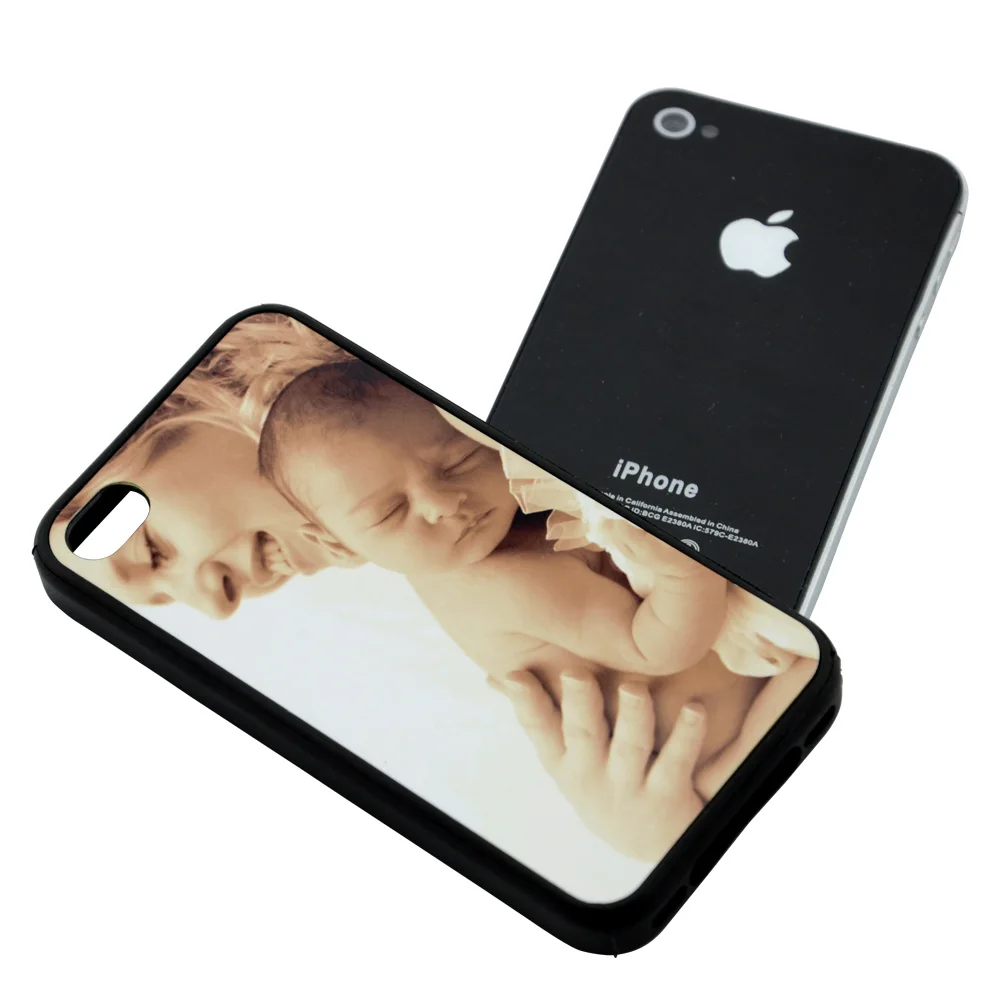 Wtsfwf DIY 2D сублимационная Резина ТПУ + ПК чистый чехол для iphone 4 4s с алюминиевыми