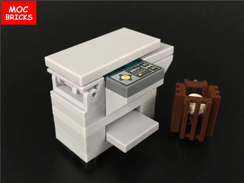 5 компл./лот кубики MOC DIY машина светильник серый офисная копировальная