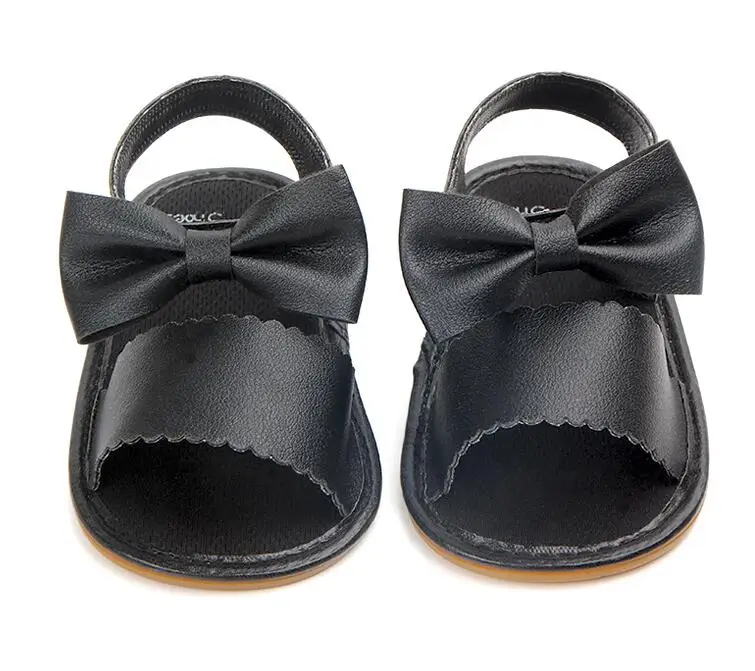 

Cute big bow Newborn Baby Girls Sandals Summer Breathable Anti-slip first walker Sandals PU leather summer Baby Shoes