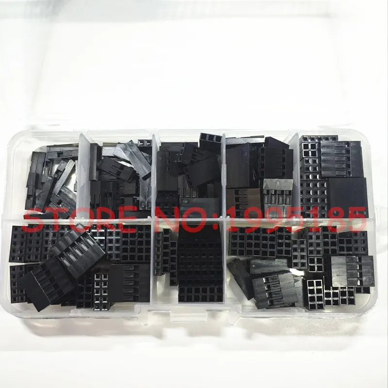 Комплект пластиковых перемычек Dupont 150 мм 2 54 шт. с коробкой 1P 2P 3P 4P 5P 6P 2*4P 2*5P