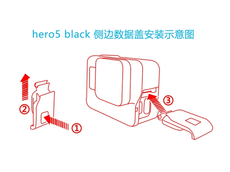 Для GoPro Hero 4 5 6 7 черный оригинальные аксессуары Рамка передняя дверь Лицевая панель/стекло с УФ фильтром объектив/батарея USB чехол
