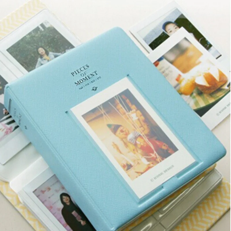 Белая пленка для Fuji Instax Mini 8 фотоальбом(64 слота) кусочки монет мульти-Цвет 3 дюймов Мини Винтаж альбом для фотоаппарата Instax