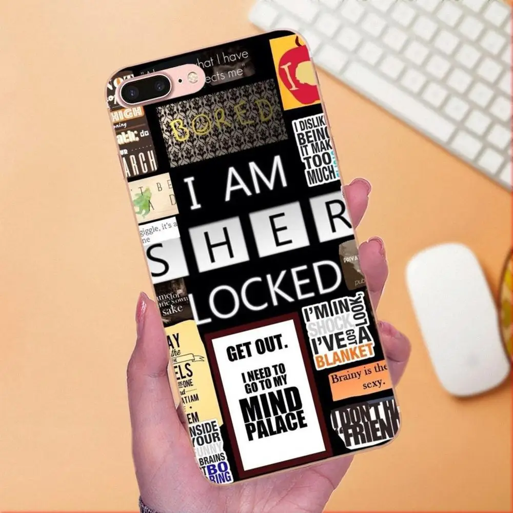 Для Samsung Galaxy Note 5 8 9 S3 S4 S5 S6 S7 S8 S9 S10 mini Edge Plus Lite TPU защита экрана Шерлок Холмс