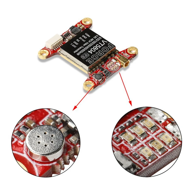 Iflight Force V2 5 8G 48Ch 0 Mw/25 Mw/100 Mw/200 Mw/400 Mw/600 Mw переключаемый Fpv|Трансмиссия| |