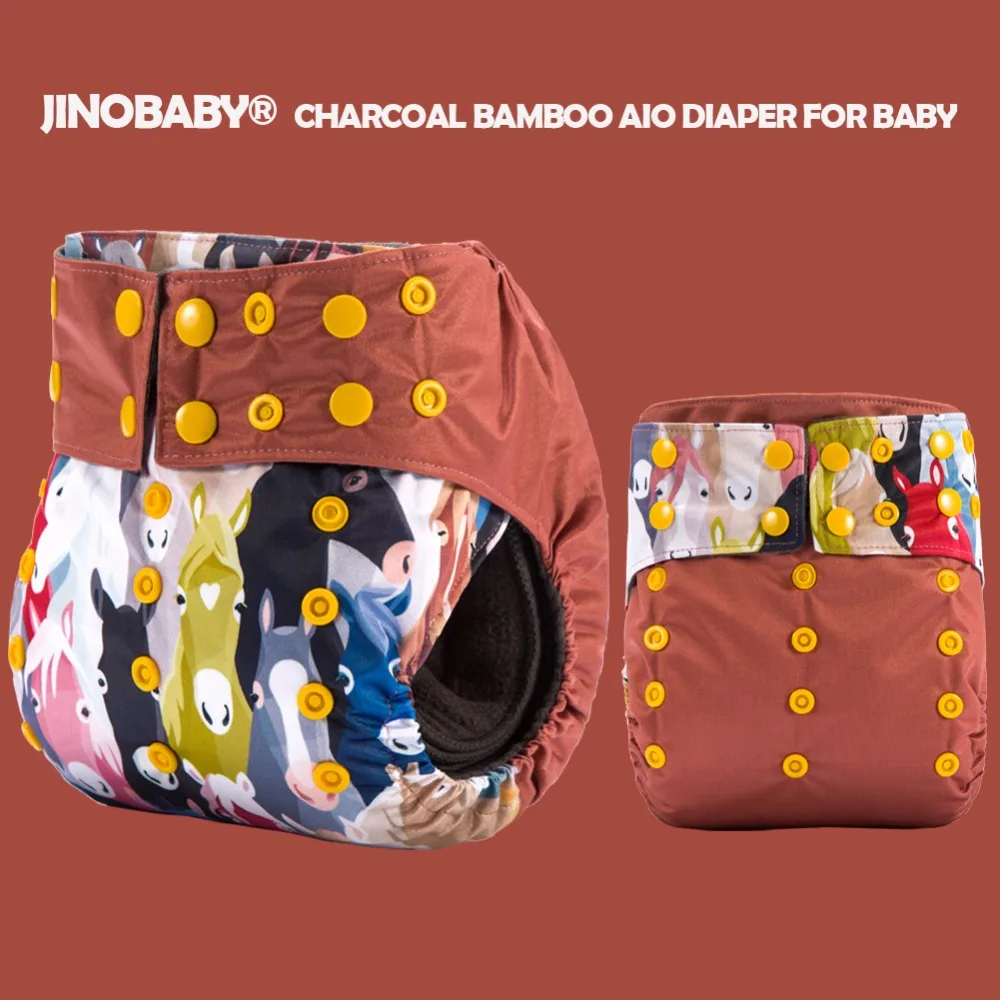 СКАЧОК лошади! JinoBaby супер абсорбирующий уголь Бамбук все в одном тканевые