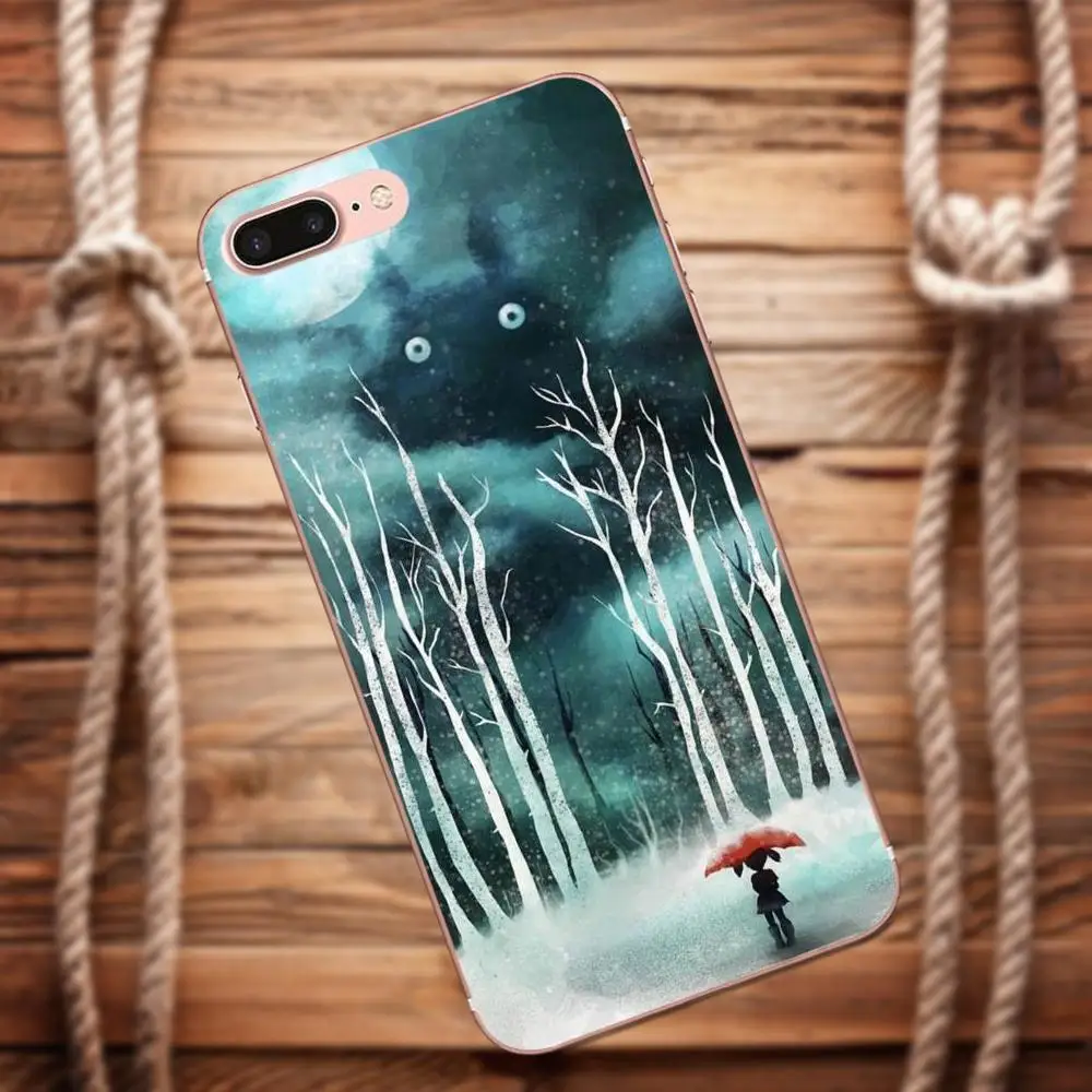 Vvcqod милый мультяшный Тоторо для iPhone X 4 4S 5 5C 5S SE 6 S 7 8 Plus Moto G G2 G3 Diy Роскошный защитный