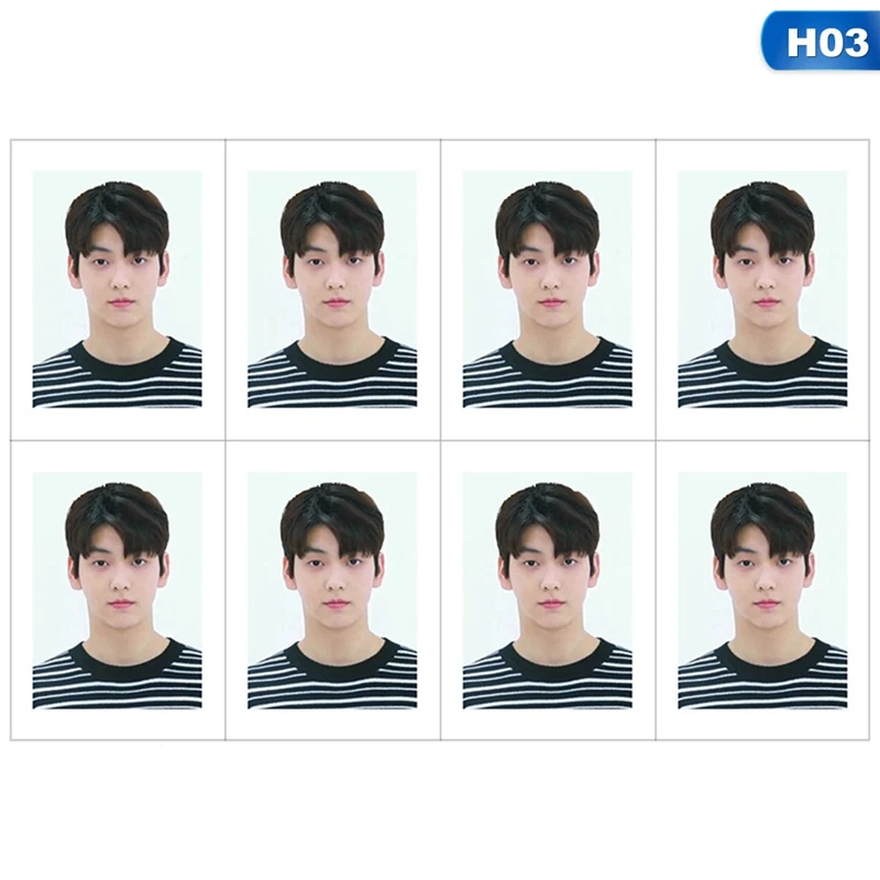 H03 Kpop TXT для членов школы, ID, фото, The Dream Chapter: Star Taehyun Beomgyu, Униформа, Фотокарта, Soobin Yeonjun, коллективные карты, 8 шт - Цвет: H03