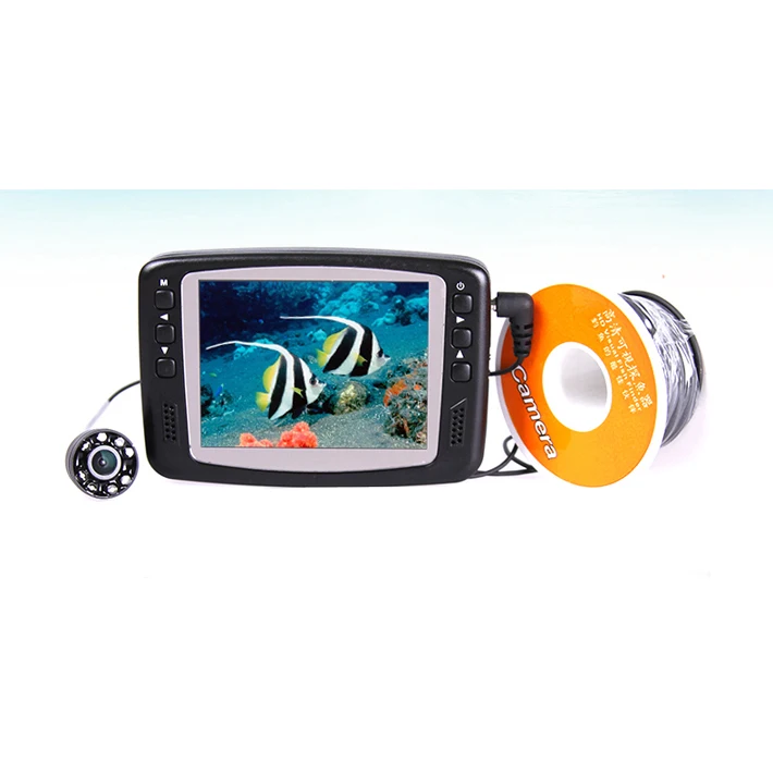 

Подводная рыболовная камера с ЖК-дисплеем 3,5 дюйма TFT, цветной монитор 15 м, 8 шт. ИК светодиодсветодиодный рыбопоисковых устройств, видеокаме...