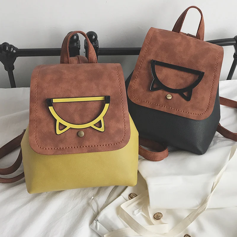 Модные женские туфли рюкзак студентка школьная сумка для подростка Hasp сумки Дамы