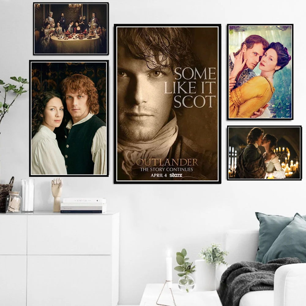 Новый Outlander ТВ сериал показ персонажа фильма плакат и печатная графика холст