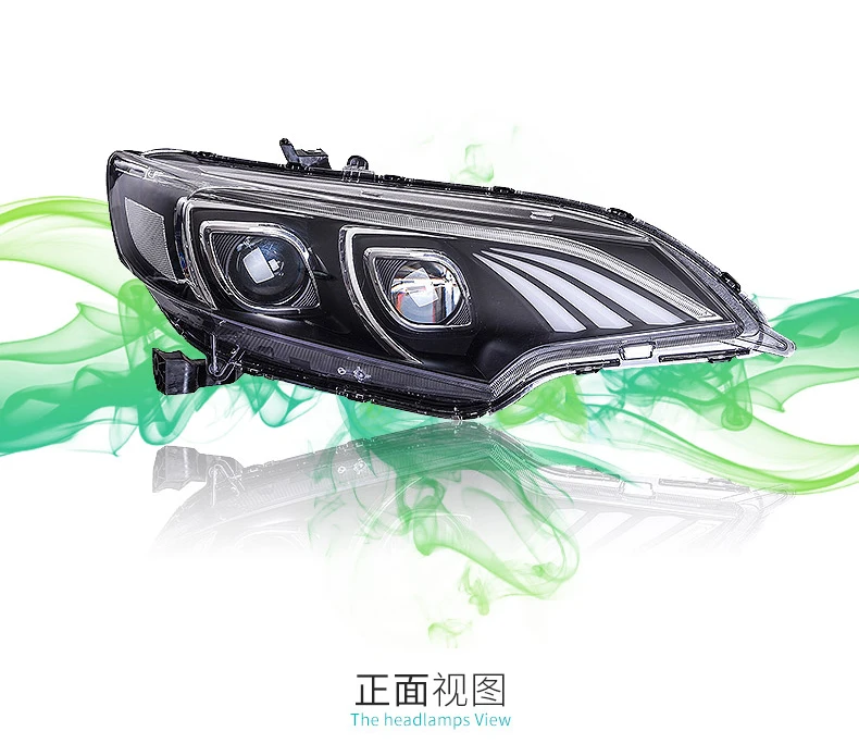KOWELL автомобиль стайлинг фары для Honda Fit фары DRL Объектив Двойной Луч Ксенон Benz Led бар стиль