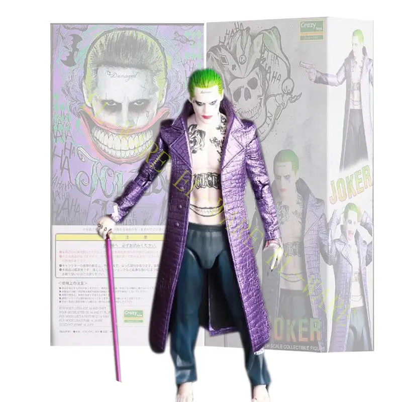 1:12 Crazy Toys DC Comic The Joker 6&quot Suicide Squad 1/12 PVC Anime Action Figure Model Collection Toy Gift With Original Box | Игрушки и
