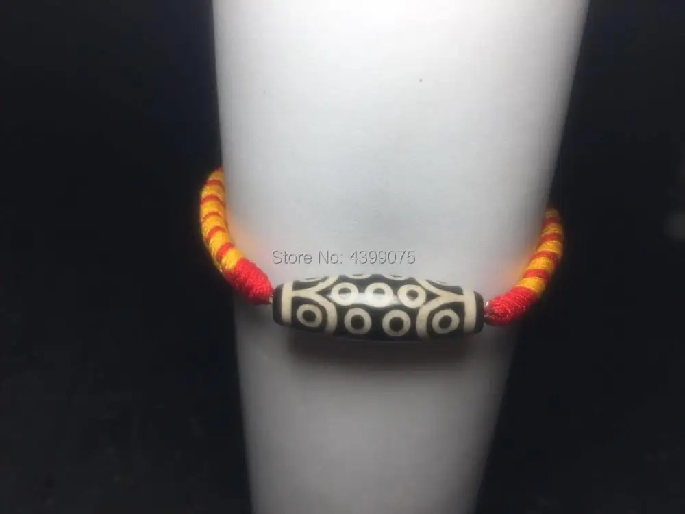 2018 DZI 10*30mm 21eyes woman`s bracelet Red&ampYellow handmade woven jewelry rope diamond knot safety ladies Free Shipping | Украшения и