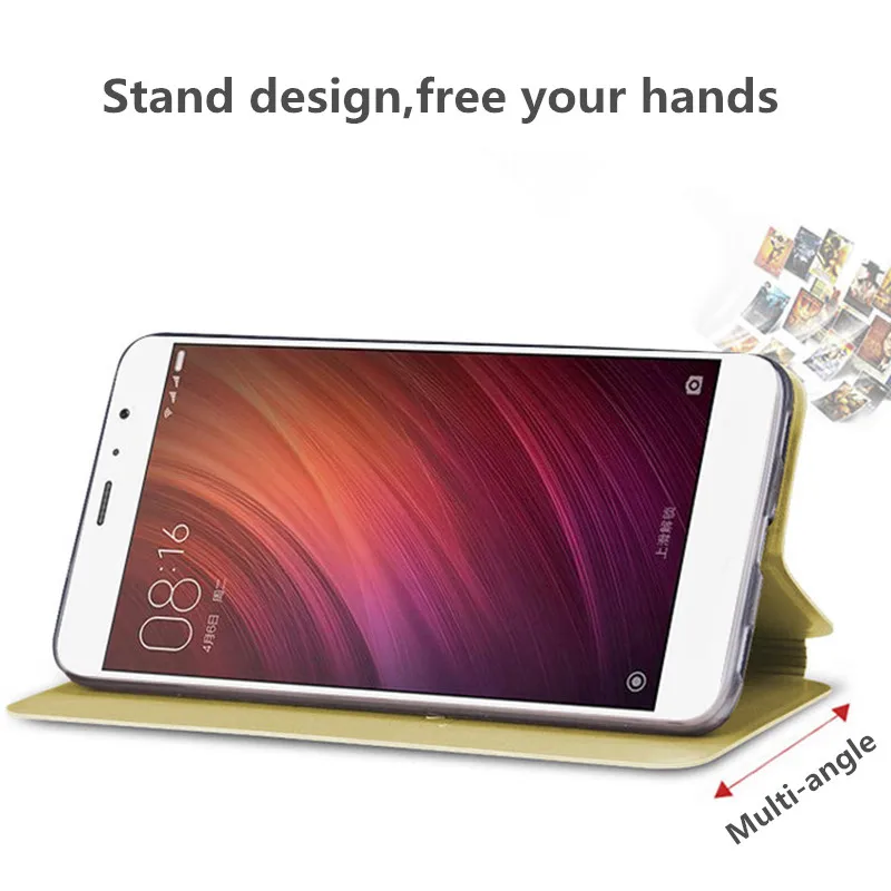 Чехол Xiaomi redmi 4 кожаный чехол MOFi исходном кремния задняя крышка pro флип жесткий